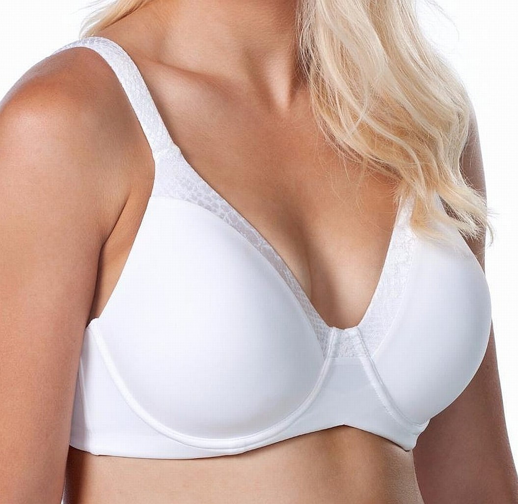 Leading Lady Leading Lady New White Womens Size 54dd Wire Free Full Coverage Bra 