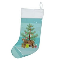 Savannah #1 Cat Merry Christmas Christmas Stocking 13.5 in x 18 in