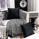 thumbnail image 5 of Paquete de 2 fundas de almohada de 18 x 18 pulgadas/45 x 45 cm, fundas de almohada cuadradas de terciopelo a rayas para sofá de granja, decoración de sala de estar en casa, inserto, 5 of 5