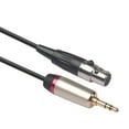 thumbnail image 1 of Mini XLR 3Pin Female to 3.5mm TRS Male Plug Audio Microphone Cable (1m), 1 of 8