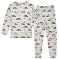 thumbnail image 2 of joogoo Flag Racing Car 2 Piece Long Sleeve Tee and Pants Cotton Pajama Set 4T, 2 of 7