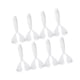 thumbnail image 5 of 8 piezas de cebos blandos para morder, regalo para amantes de la pesca, cebos blandos de PVC para la cola de la foca. blanco lechoso, 5 of 8