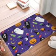 thumbnail image 4 of Rateoe Cute And Creepy Pattern Flannel Door Mat Indoor Outdoor Entrance, Waterproof All-Weather Doormat,Fade Resistant, Low Profile Entryway Mat 16x24in, 4 of 7