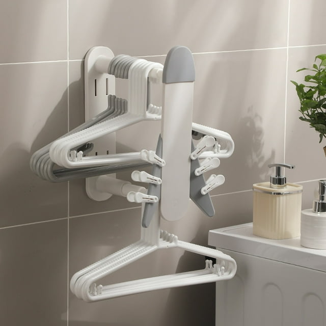 Support de Rangement Rétractable pour Balcon, Montage Mural Non Perforé, Rangement pour Lavabo de Salle de Bain