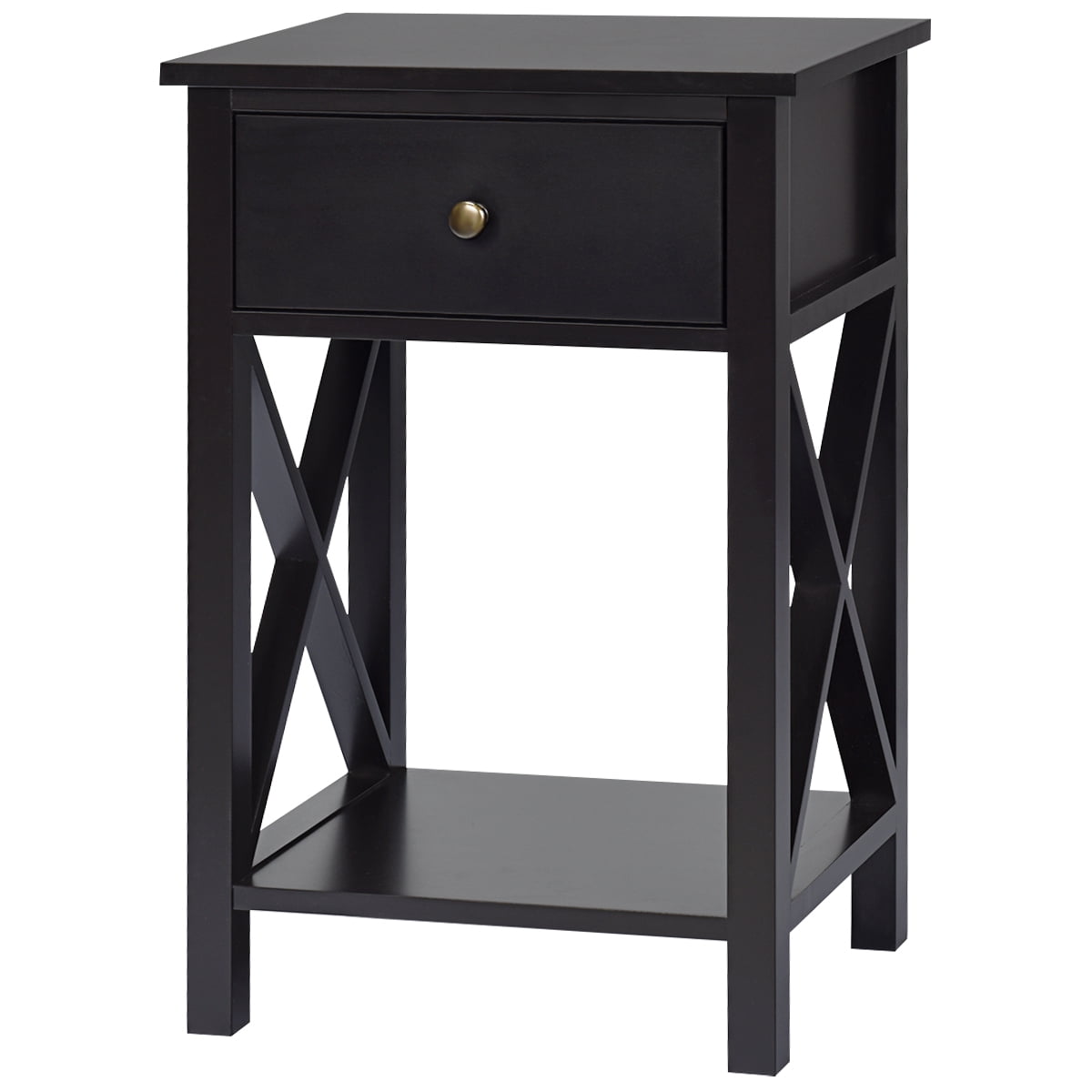 Topbuy XDesign Side End Table Multifunctional Nightstand with Drawer