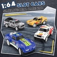 thumbnail image 2 of Set de pista de carreras Kmuxilal con 4 coches tragamonedas para niños de 6 a 12 años, 2 of 7