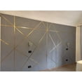 thumbnail image 2 of Cinta Autoadhesiva H&JESS para Decorar Interiores Pared Pisos 50 M Cinta Dorada, 2 of 2