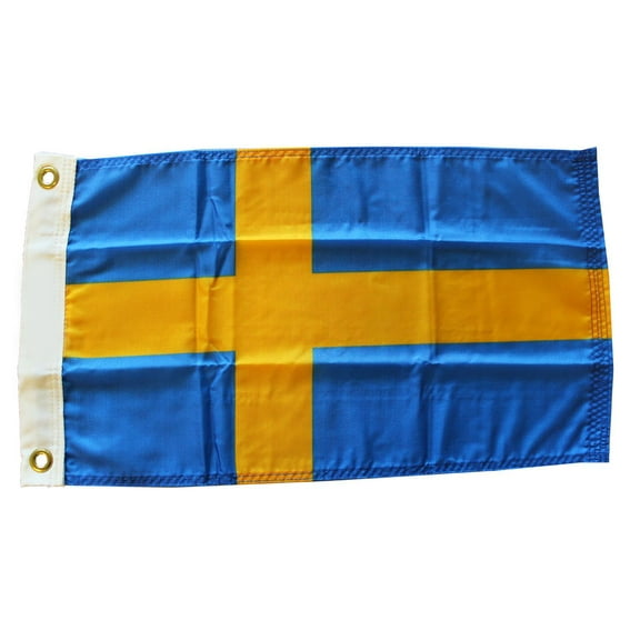 Sweden - 12"X18" Nylon Flag