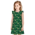 thumbnail image 1 of Balery St Patrick's Day9 Camisón de princesa para niñas, pijama de algodón con mangas abullonadas, suave y bonito.-XX-Large, 1 of 6