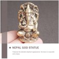 thumbnail image 3 of Adorno de dios elefante Ganapathi Estatua de Ganesha Decoración vintage para el hogar Escritorio Ídolo retro Resina Oficina, 3 of 6