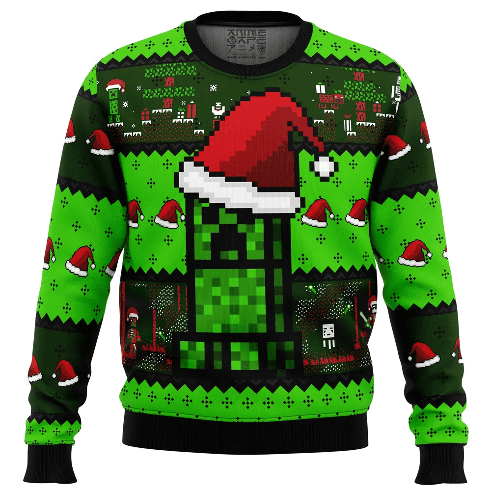 Snow Golem Minecraft Ugly Christmas Sweater Anime Hot Selling
