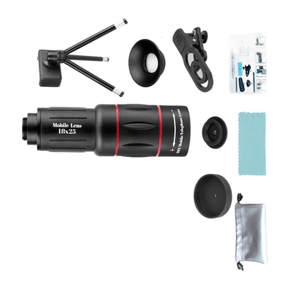 SDFGTstore 18/28/36/64X Clip Type Telescope Telephoto Mobile Phone Lens Photography Lens