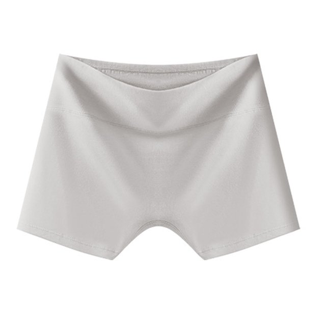 Gibobby Leggings gluteos deportivo Leggings cintura alta color sólido para mujer Calzoncillos antideslizantes sin(Gris, XXXL)