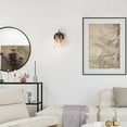 thumbnail image 5 of LNC Crackled Glass Wall Sconce, Black & Gold 1-Light Fixture for Powder & Vanity Rooms, 5 of 14