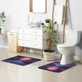 thumbnail image 6 of Yayeee Bath Rug for Bathroom Floor Non Slip Rectangle Fluffy Soft Absorbent Mat, 16"x24", Night Neon Road, 6 of 7