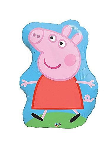 Peppa Pig 35' Huge Super Shaped Mylar Foil Balloon (1) (MULTI, 1) by amscam