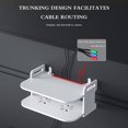 thumbnail image 4 of POINTERTECK Punching-Free TV Wall Set-top Box Rack Living Room Hanging Decoration Bracket Self-adhesive Heat Dissipation Partition Holder, 4 of 7