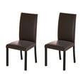 thumbnail image 6 of Castle Place Contemporary Comfort 6-pieces Faux Leather Upholstered Dining Chairs, Black, 6 of 8