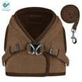 thumbnail image 6 of Deago No Pull Dog Pet Harness With Leash Reflective Soft No Choke Easy Control for Small Dog Cat Outdoor Walking Travel (Coffee, XL), 6 of 10