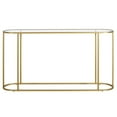 thumbnail image 2 of Evelyn&Zoe Erikson 54" Wide Rectangular Console Table, Brass, 2 of 5