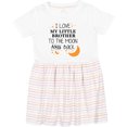 thumbnail image 3 of Inktastic I Love My Little Brother to the Moon and Back Girls Toddler Dress, 3 of 5