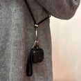 thumbnail image 4 of Funda de piel para AirPods 4 ChouxiLin a prueba de golpes negra, 4 of 9
