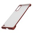 thumbnail image 2 of Caja dura galvanizada del teléfono de la PC para la cubierta transparente del teléfono de la mitad de la frontera de OPPO RENO3 Pro, 2 of 8