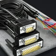 Robusts PVC DB9 DB15 DB25 Male Female Extension Cable with Single Head