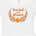 thumbnail image 3 of Inktastic Thankful and Blessed Pumpkin and Fall Leaves Girls Baby Dress, 3 of 4