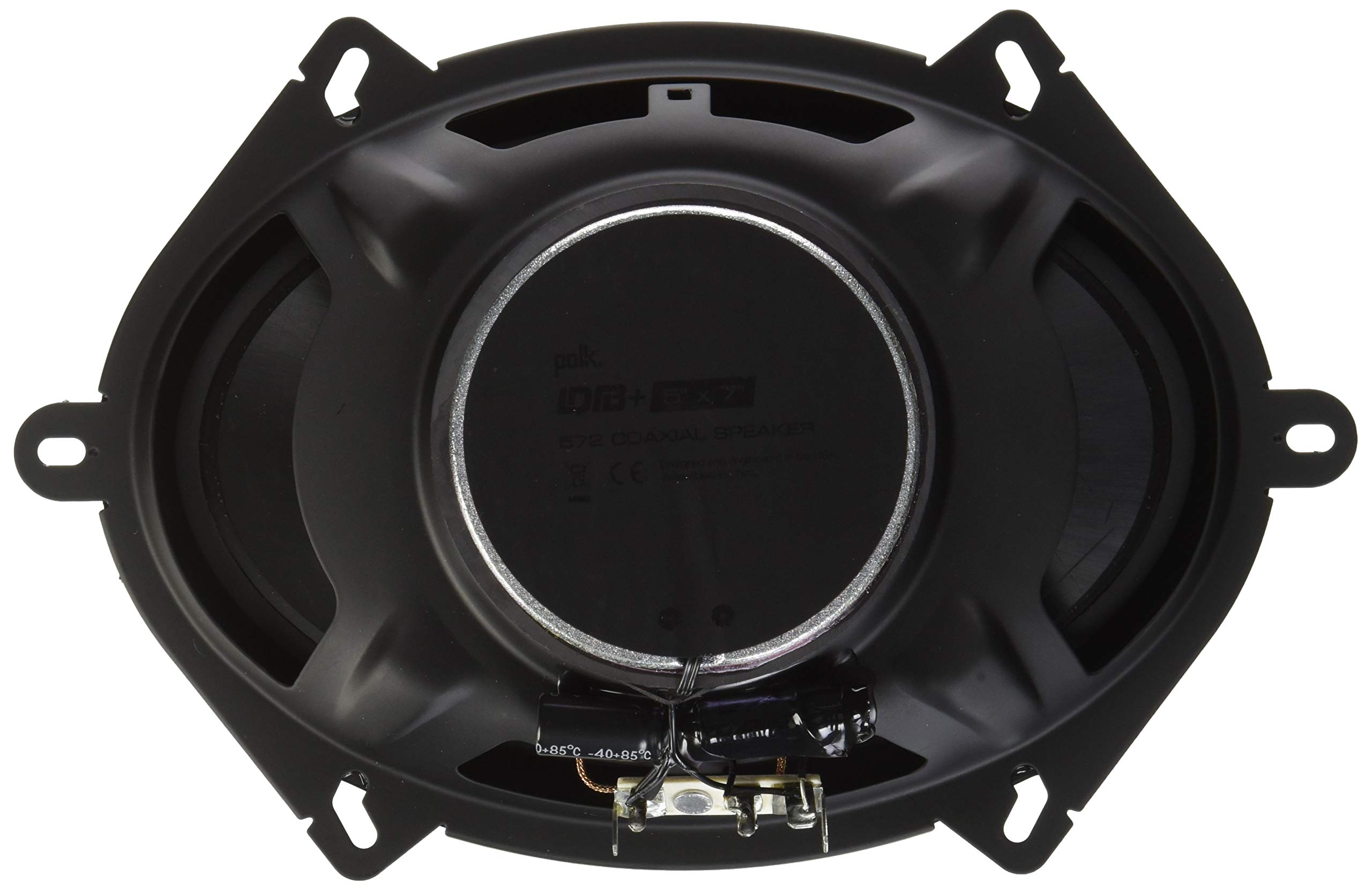 POLDB572 Polk Audio DB572 DB+ Series 5"x7" Coaxial Speakers with Marine Certification, Black - image 3 of 3