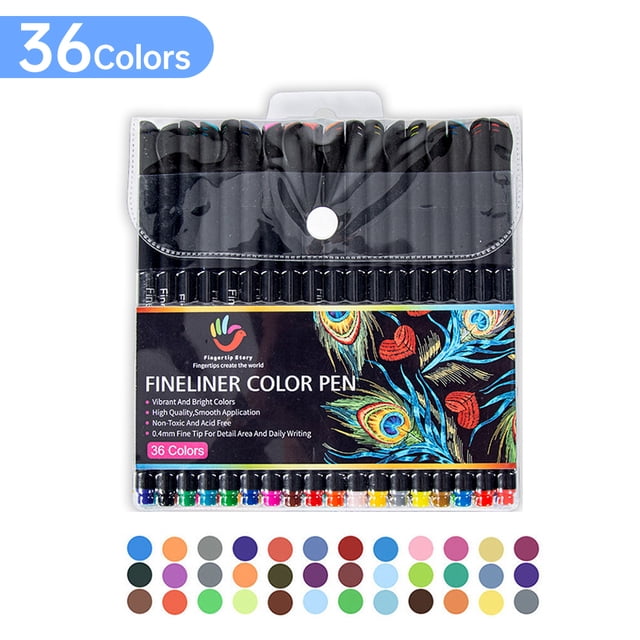 Marker,Marker Set Fine Point Calendar Art 36 Vibrant Note Calendar Color Fine Point Pens Art Studio 36 Color Studio Office With 36 Pens Markers Pens Note Pens Color Supplies Point Vibrant Colors Note