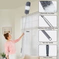 thumbnail image 5 of Treamon Microfiber Duster, Reusable Washable Dusters for Cleaning Fan Cobweb with 100" Telescopic Pole Kit, 5 Pcs, Gray, 5 of 6