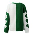 thumbnail image 3 of Vedolay Cute Sweaters Oversized Sweaters for Women Crewneck Long Sleeve Knit Warm Pullover Sweater,Green XL, 3 of 4