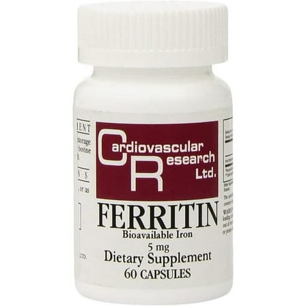 Cardiovascular Research Ferritin Bioavailable Iron 5 mg 60 Caps