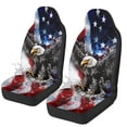 thumbnail image 4 of Uorisanigo Eagle Flag Car Seat Covers Universal Front Car Seats Waterproof Anti-Slip Back Fabric Removable Automotive Accessories Suitable for Cars, SUV and Trucks, 4 of 7