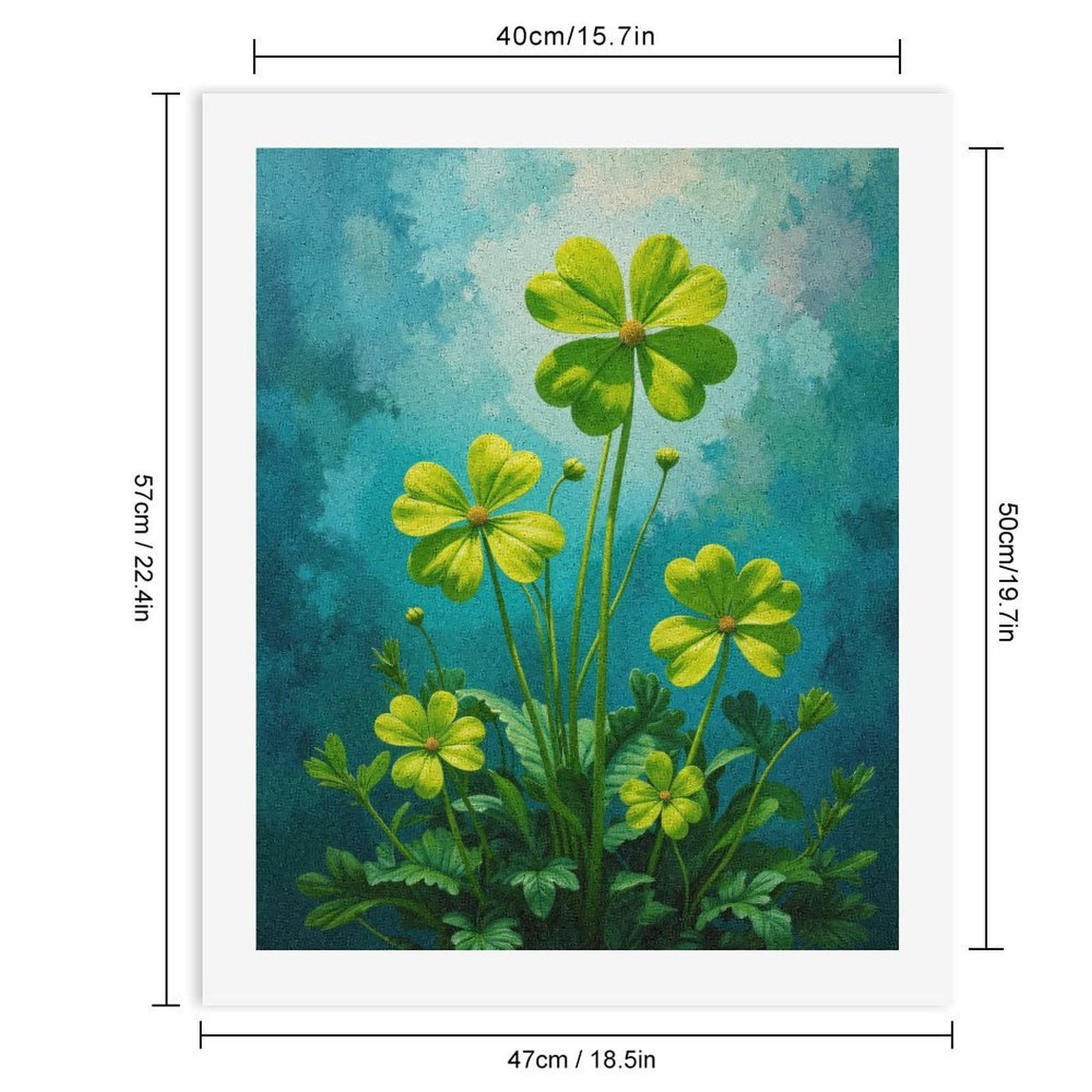 Paint By Numbers Kit for Adults Beginner - Green Nature Art Painting DIY Canvas Painting Kits for Adults, Frameless Paint By Number for Adults for Home Wall Decor 16x20 Inch