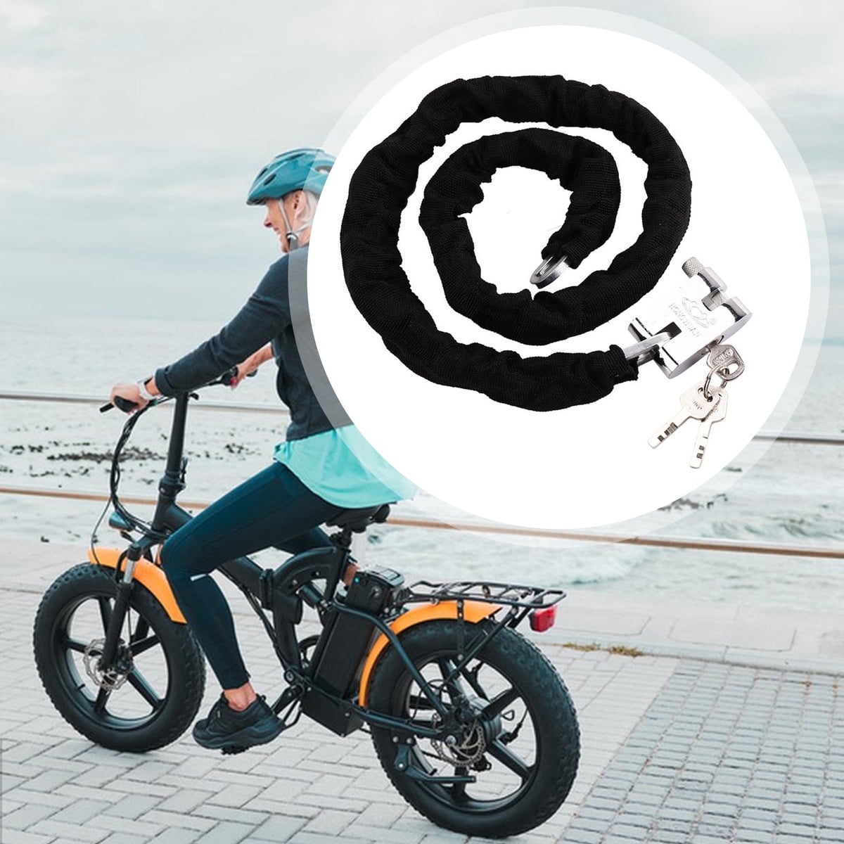 Applicable to Bicycle Chain Lock, Security Lock 1.2 M