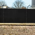 thumbnail image 7 of 6'x50' Heavy Duty Privacy Fence Screen Windscreen Mesh Fabric Shade Net for Outdoor Yard Garden Pool Deck Black, 7 of 7
