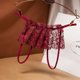 thumbnail image 3 of TrowBridge-bragas sexys para mujer, ropa interior transparente con entrepierna abierta, tangas femeninas ahuecadas, lencería erótica con bordado caliente, 3 of 4