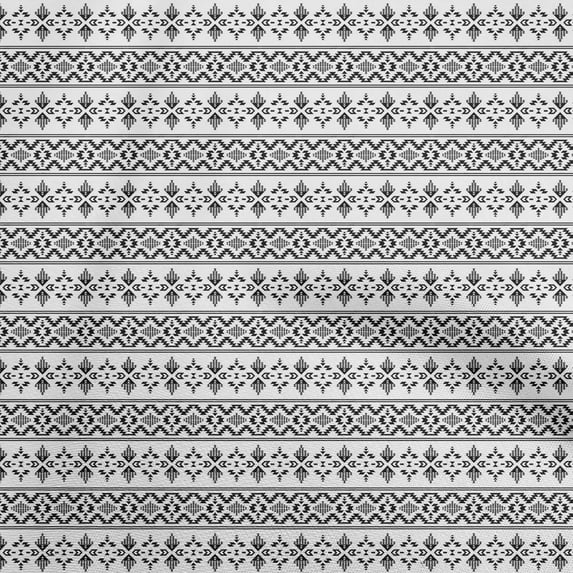 oneOone Cotton Poplin Black Fabric Tribal Diy Clothing Quilting Fabric Print Fabric By Yard 42 Inch Wide