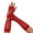 Red, variant on Fgnfyis Sparkly Rhinestone Mesh Fingerless Carnival Gloves for Women Party Dance Performance Accessories Red