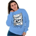 thumbnail image 4 of Smurfs Cartoon Manga Panel Aesthetic Sweatshirt for Men or Women Brisco Brands M, 4 of 6