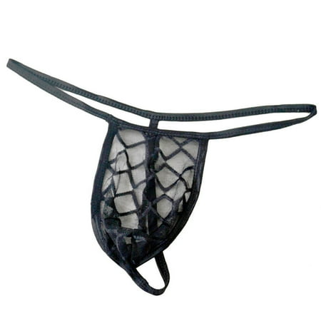

Wozhidaoke mens thong Men s Lingerie Underwear Lace Mesh Thongs Panties Briefs mens thong underwear