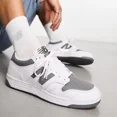 thumbnail image 1 of New Balance Men's 480 Sneakers Basketball Athletic Shoes White Gray, Sz 18, 1 of 6