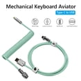 thumbnail image 4 of Cable Tipo C A USB Ygjytge Espiral Verde, 4 of 9