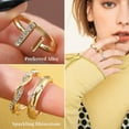 thumbnail image 3 of Gold Knuckle Rings Set for Women, Dainty Simple Trendy Cute Stackable Finger Rings Pack, Stacking Layering on Thumb and Knuckle, Mixed Size, 3 of 9