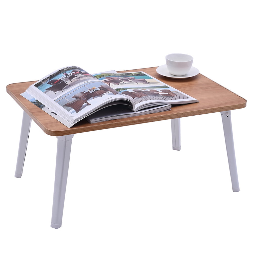 Black Watching Movie on Bed//Couch//Sofa Laptop Desk Portable Bed Tray Table Notebook Stand Reading Holder Dorm Lap Desk with Foldable Legs /& Cup Slot for Eating Breakfast Reading Book