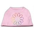 thumbnail image 1 of Rhinestone Rainbow Flower Peace Sign Shirts Light Pink Xxl (18), 1 of 1