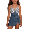 thumbnail image 4 of Piuwrlz Kids Girls Swimsuits 9 Years Girl Swimwear Beach Swimming Suit Blue Size 9 Years, 4 of 9