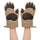 thumbnail image 1 of Manoplas para horno, manopla para horno con diseño de oso, guantes de cocina resistentes al calor y flexibilidad de algodón, juego de 2 (marrón), 1 of 5